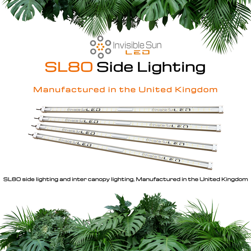 SL 80 pack of 4 inter canopy & side lighting LED grow light set - Powered by Samsung LED